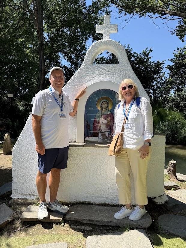 Dana and Ed on pilgrimage